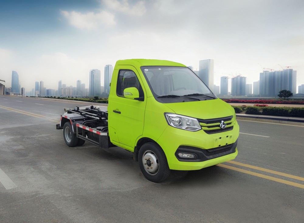 Small boom garbage truck