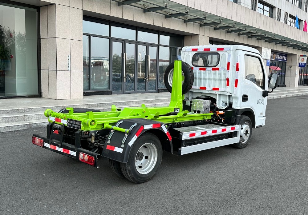 Pure electric boom garbage truck