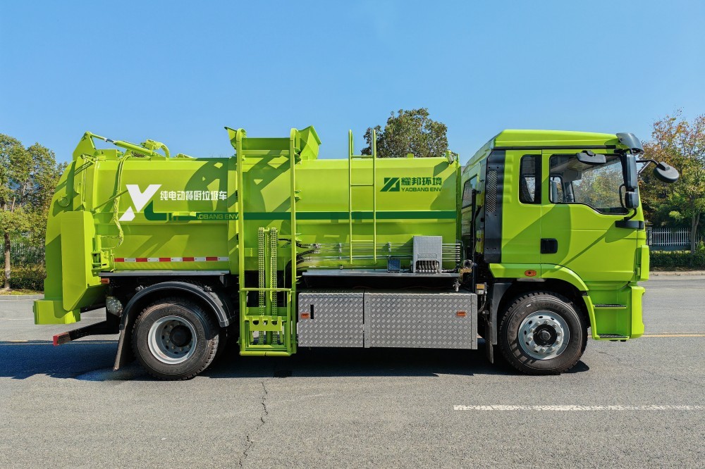 Pure electric swill garbage truck