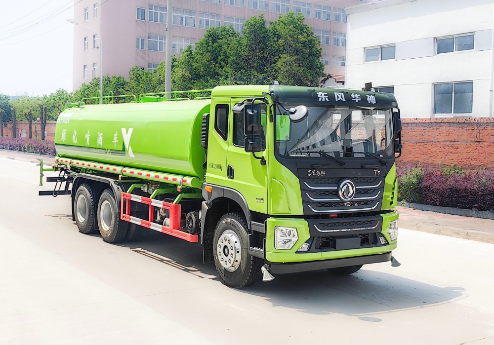 Greening sprinkler truck
