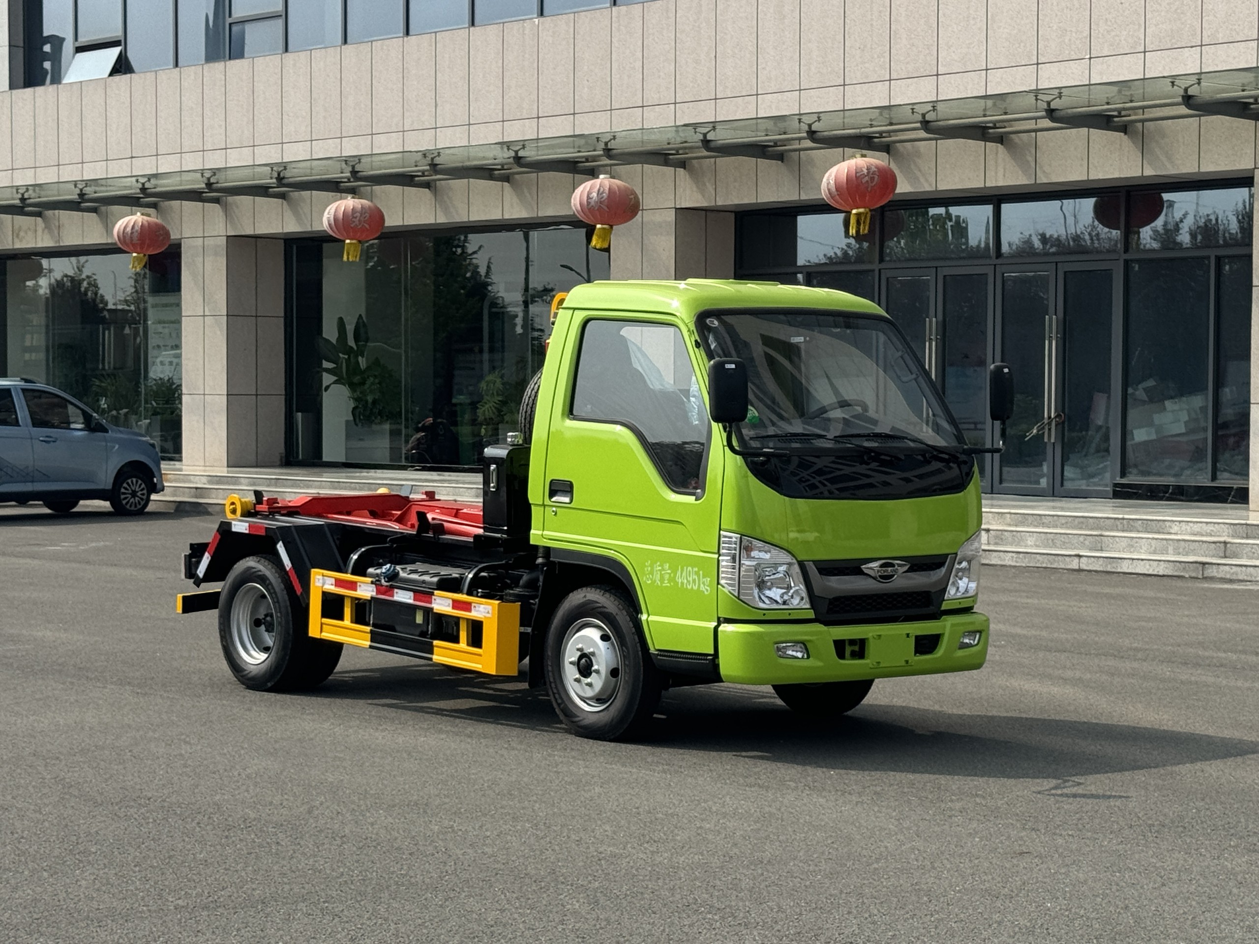 4 ton self loading and unloading garbage truck